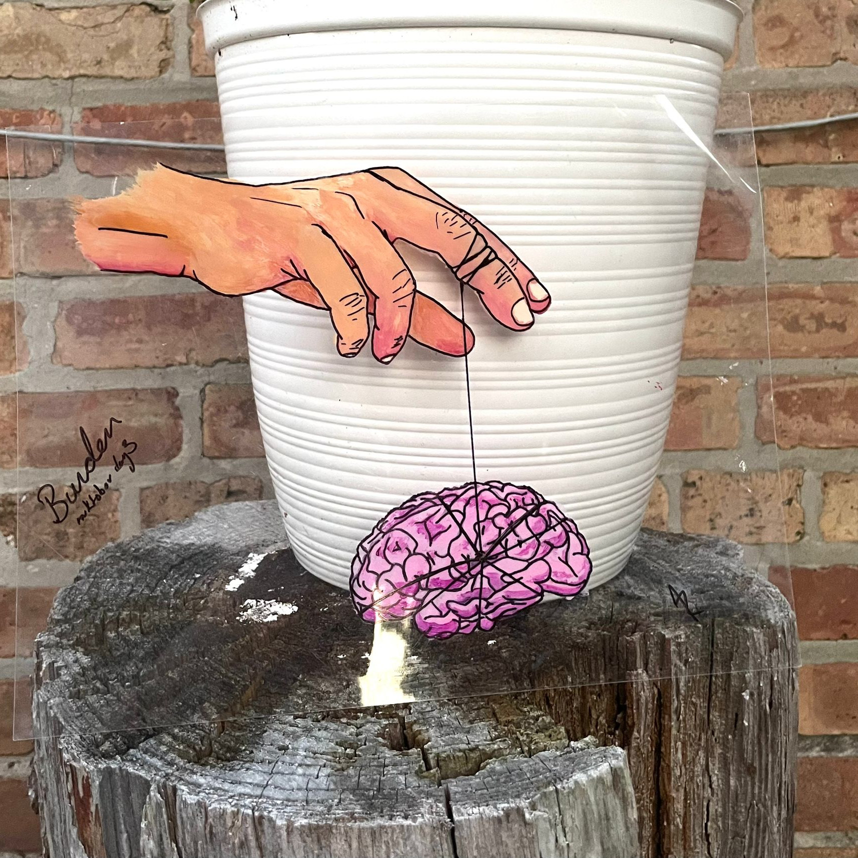 Bound by Thought (Brain on a String)