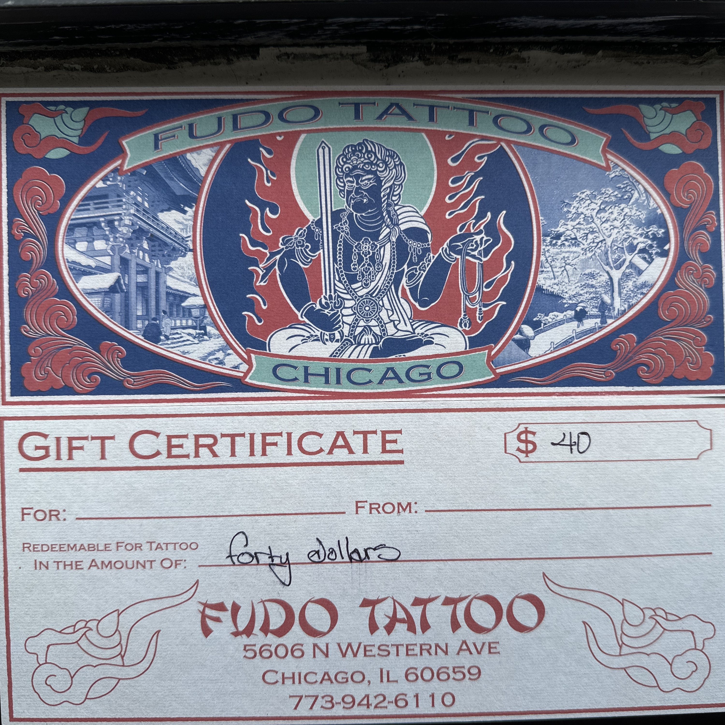 Tattoo Certificate 2